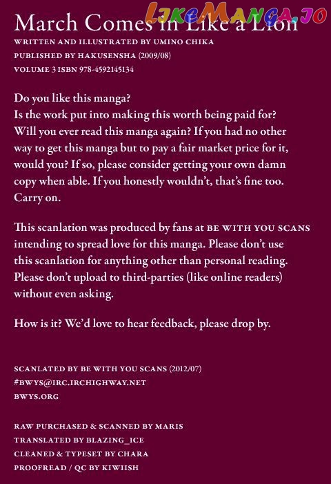 Read 3-Gatsu No Lion EN Manga Online