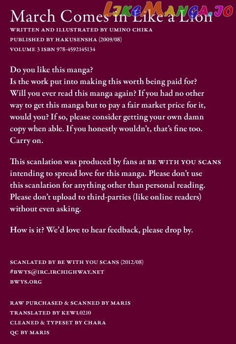 Read 3-Gatsu No Lion EN Manga Online
