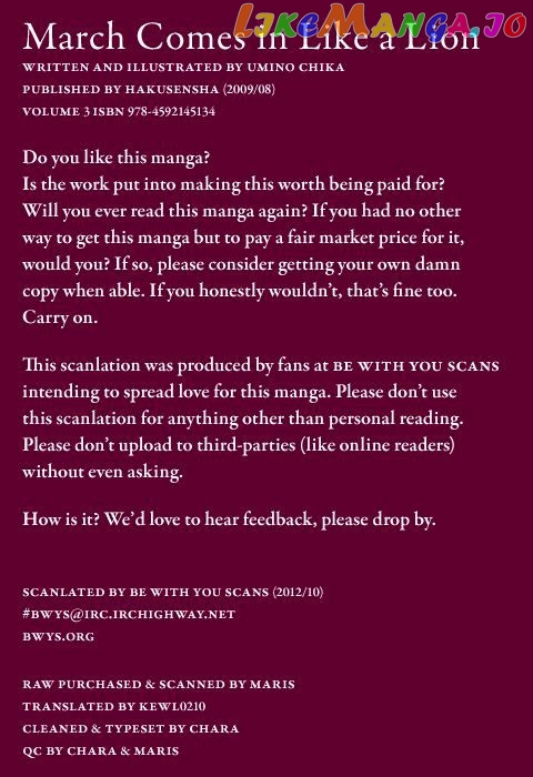Read 3-Gatsu No Lion EN Manga Online