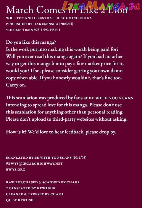 Read 3-Gatsu No Lion EN Manga Online