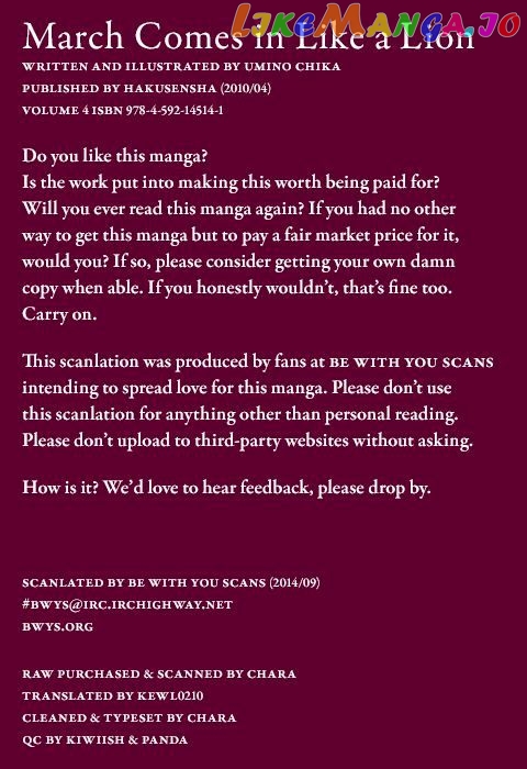 Read 3-Gatsu No Lion EN Manga Online