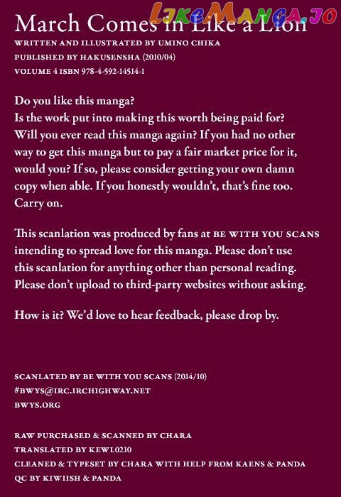 Read 3-Gatsu No Lion EN Manga Online