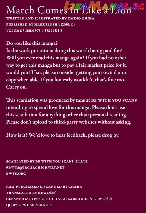 Read 3-Gatsu No Lion EN Manga Online