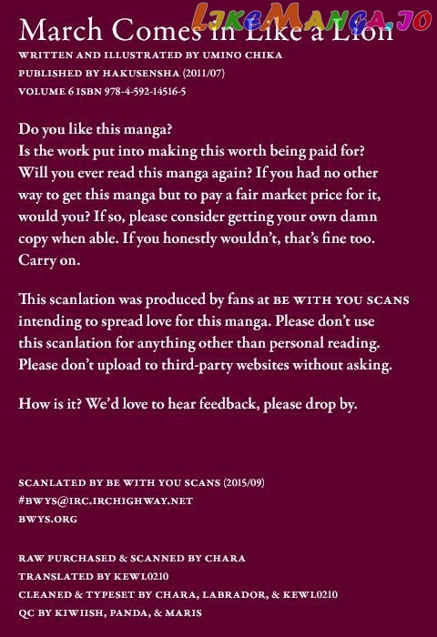 Read 3-Gatsu No Lion EN Manga Online
