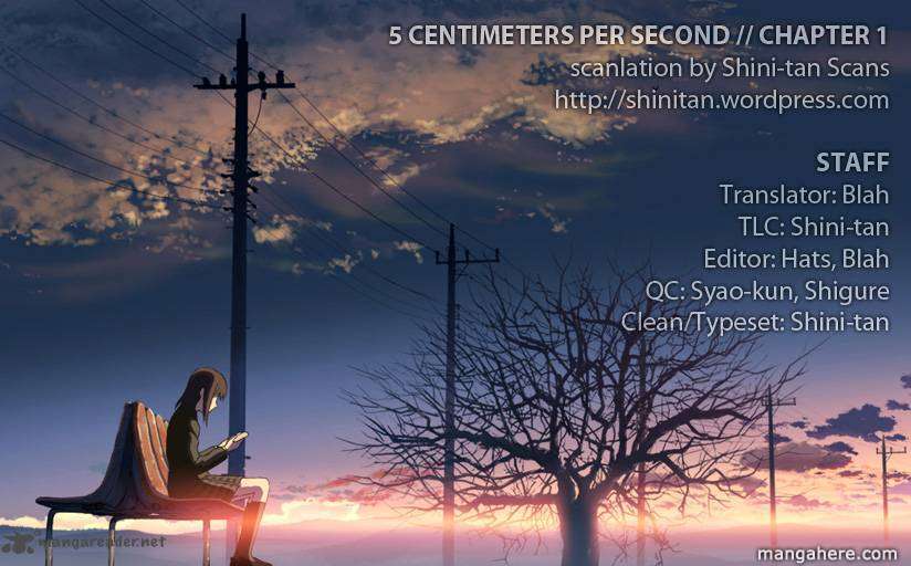 Read 5 Centimeters Per Second EN Manga Online