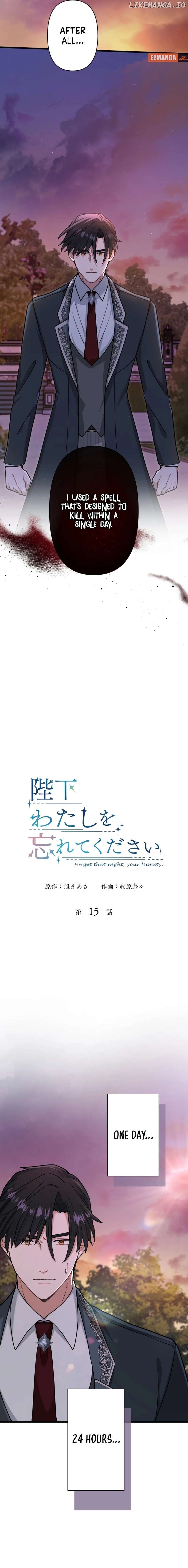 Read Forget That Night, Your Majesty EN Manga Online