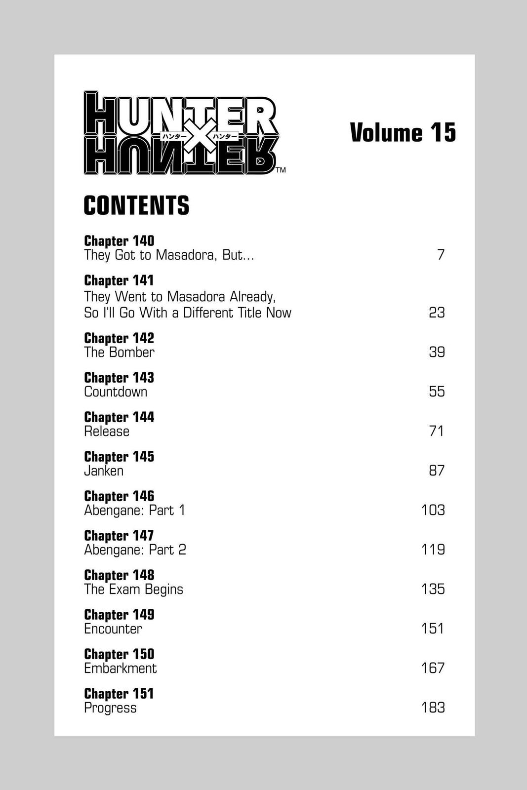 Read Hunter x Hunter EN Manga Online