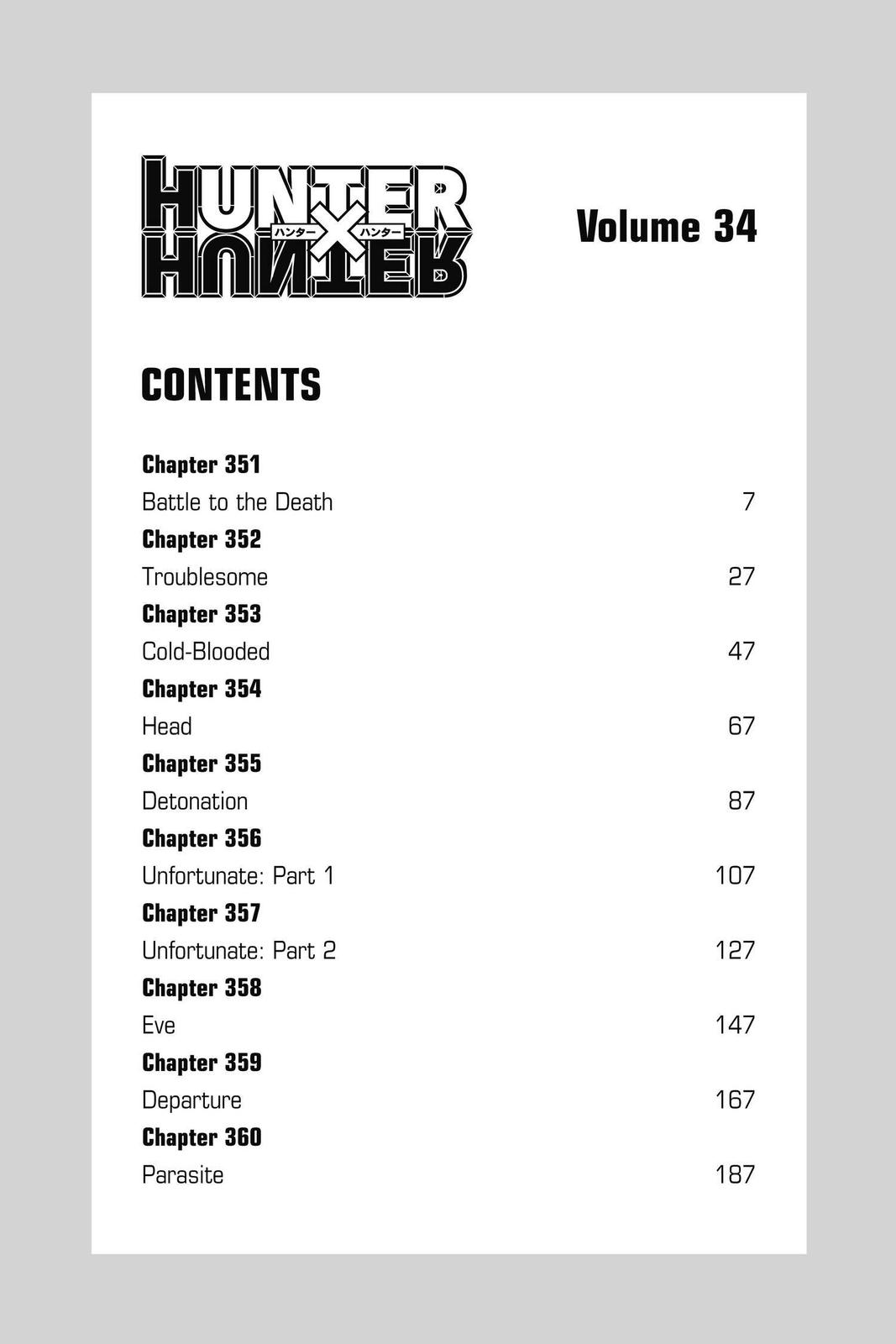 Read Hunter x Hunter EN Manga Online