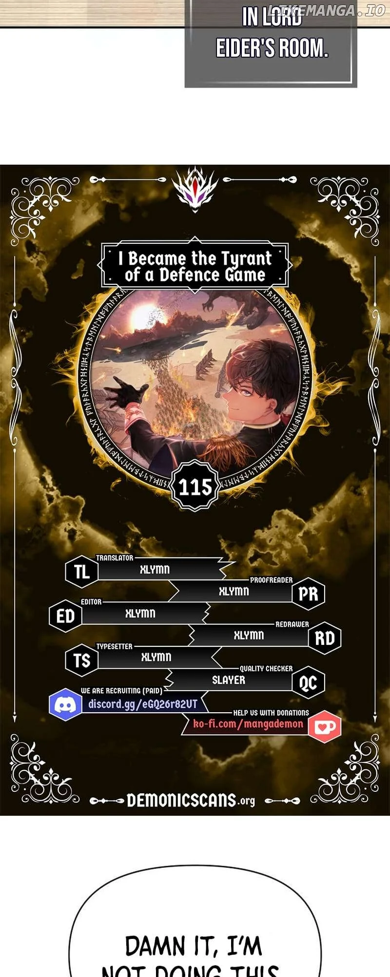 Read I Became the Tyrant of a Defence Game EN Manga Online