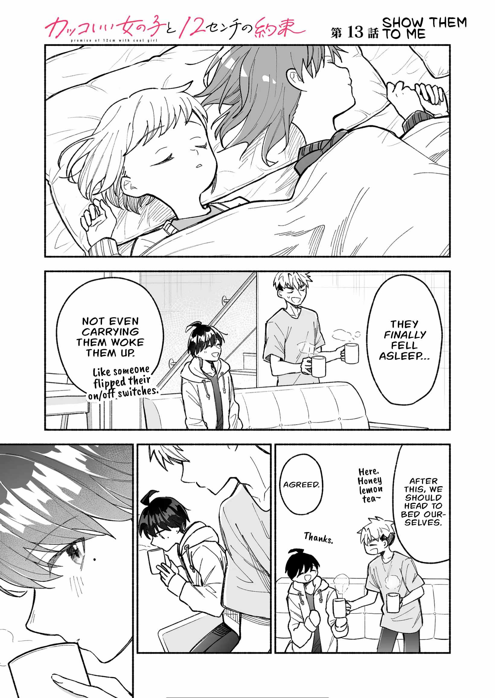 Read Kakkoii Onnanoko to 12-centi no Yakusoku EN Manga Online