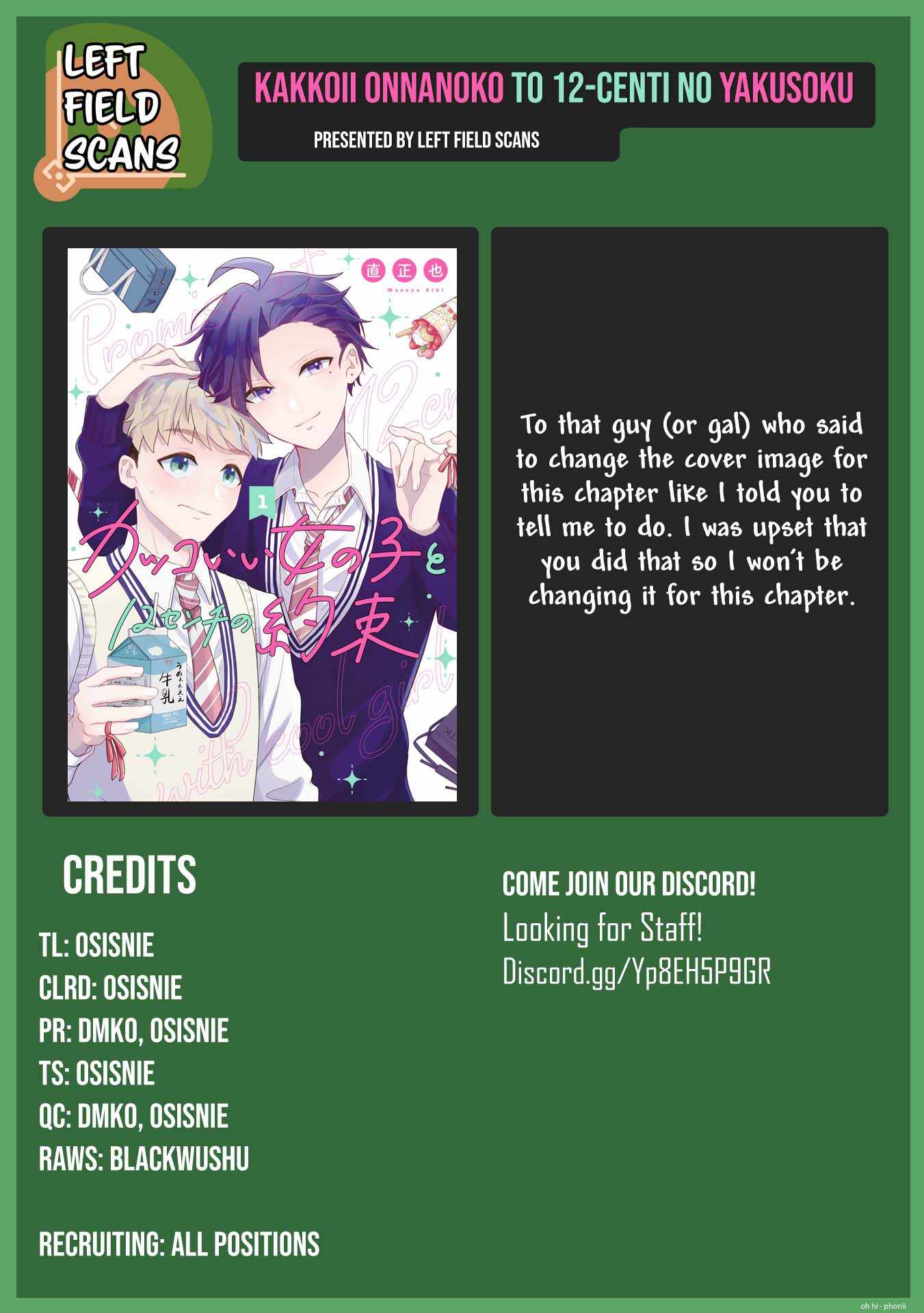 Read Kakkoii Onnanoko to 12-centi no Yakusoku EN Manga Online