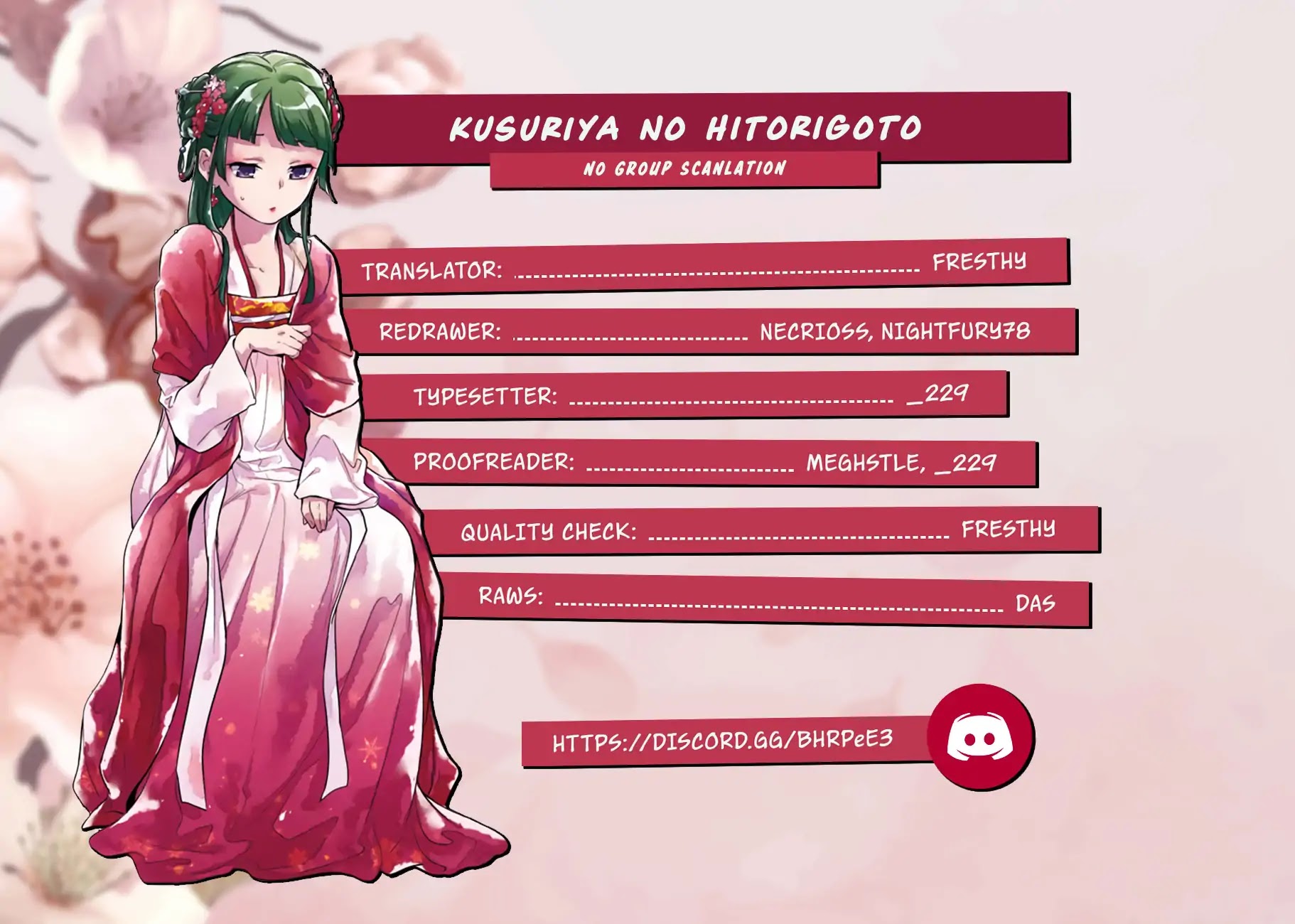 Read Kusuriya no Hitorigoto EN Manga Online