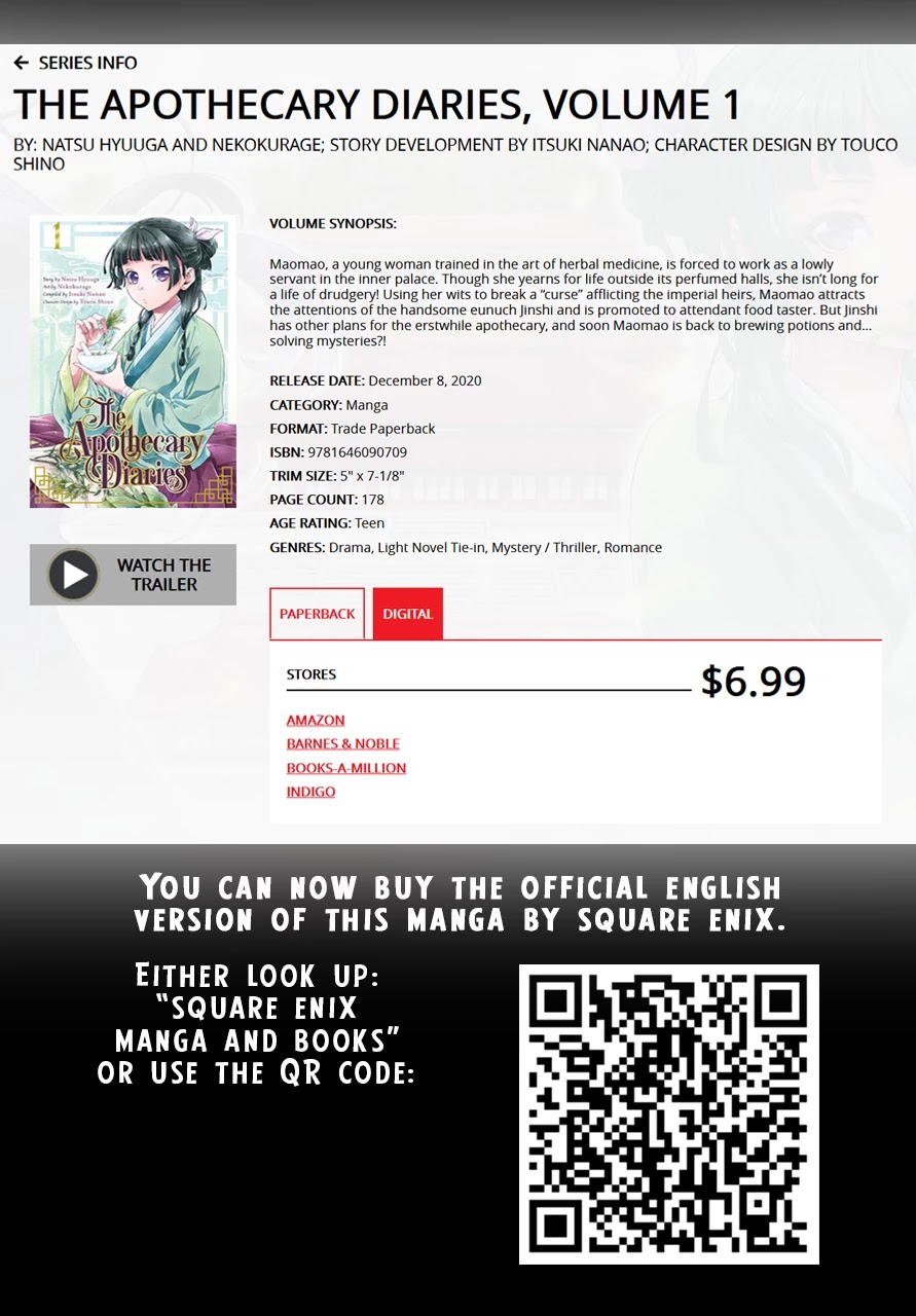Read Kusuriya no Hitorigoto EN Manga Online
