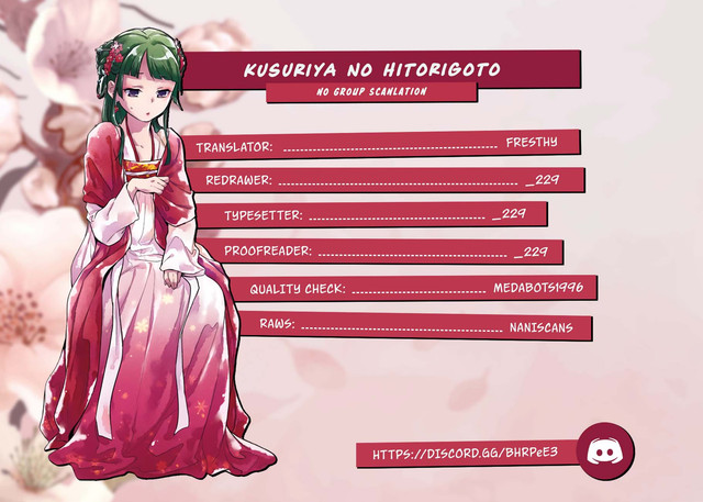 Read Kusuriya no Hitorigoto EN Manga Online
