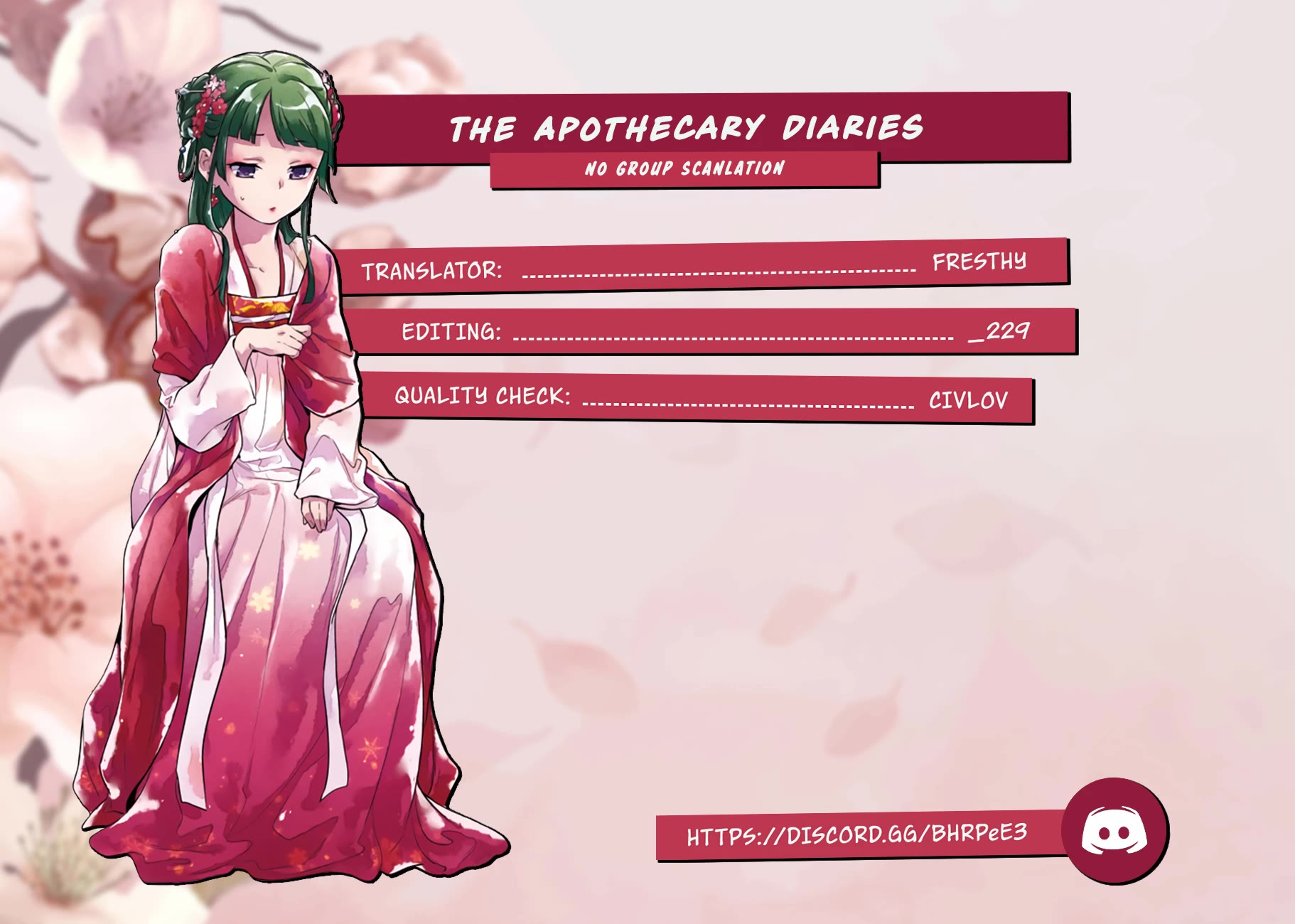 Read Kusuriya no Hitorigoto EN Manga Online