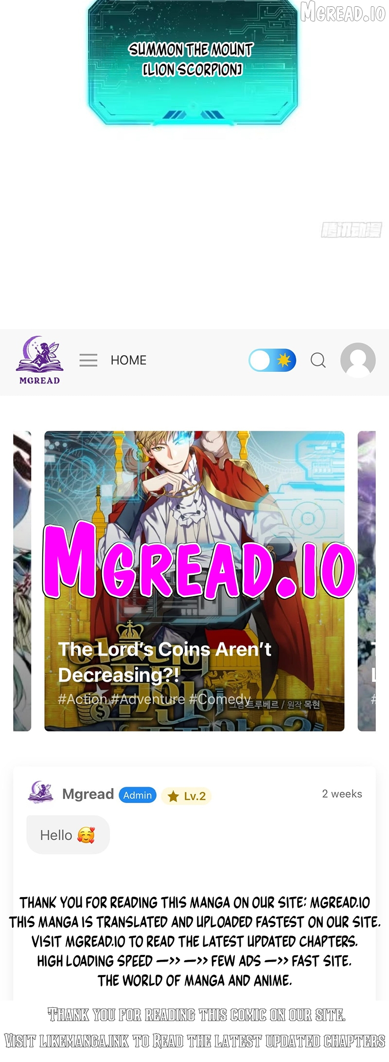 Read Lord of Summons! Sudden Mutation EN Manga Online
