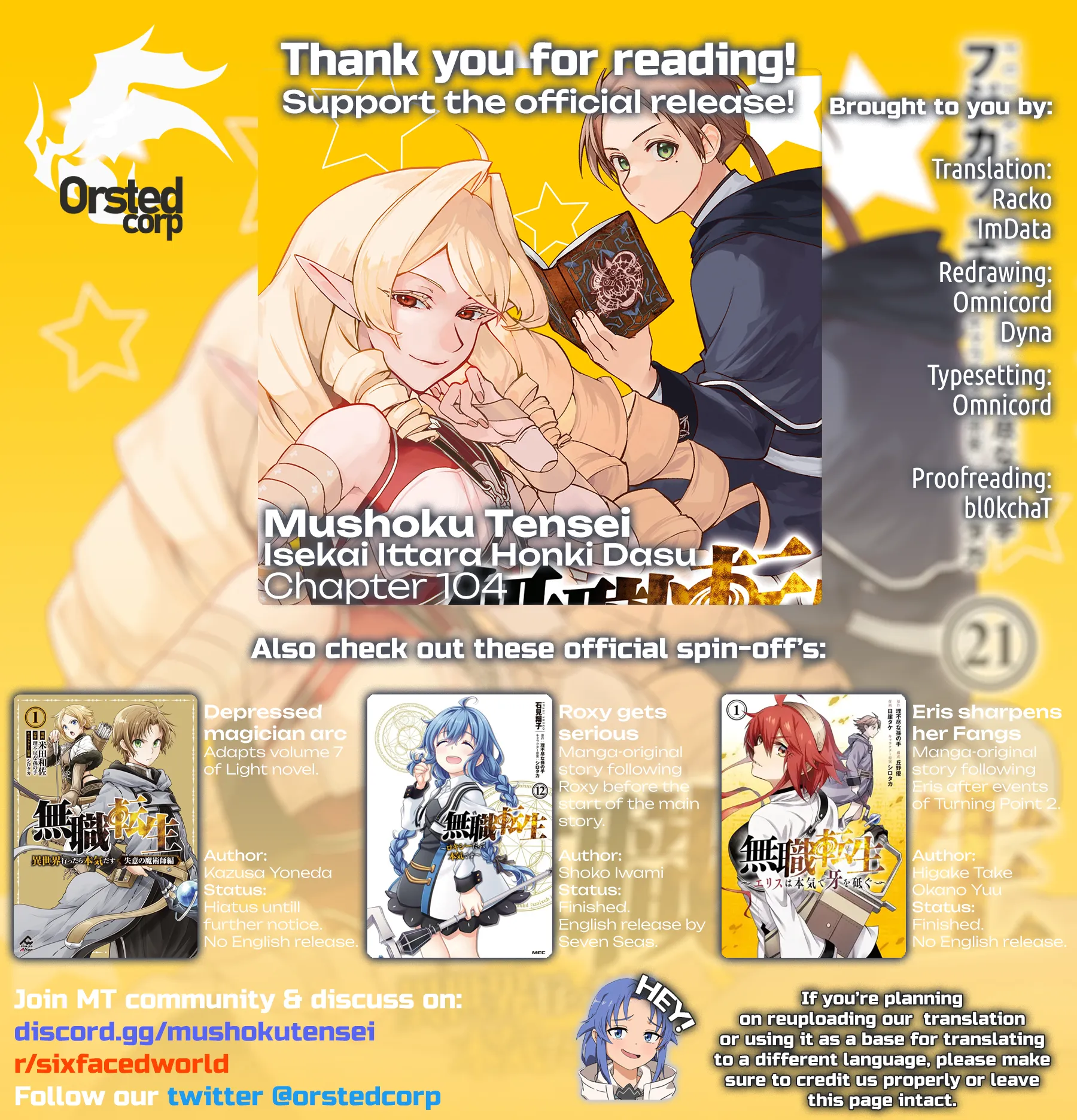 Read Mushoku Tensei ~Isekai Ittara Honki Dasu~ EN Manga Online
