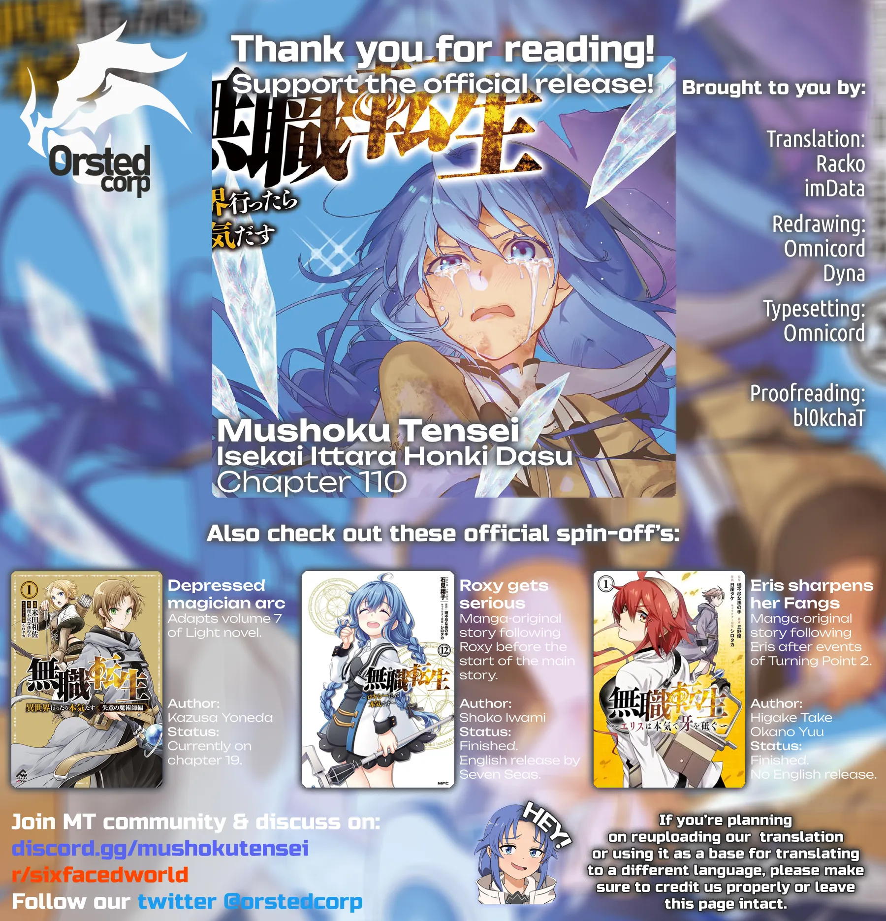 Read Mushoku Tensei ~Isekai Ittara Honki Dasu~ EN Manga Online