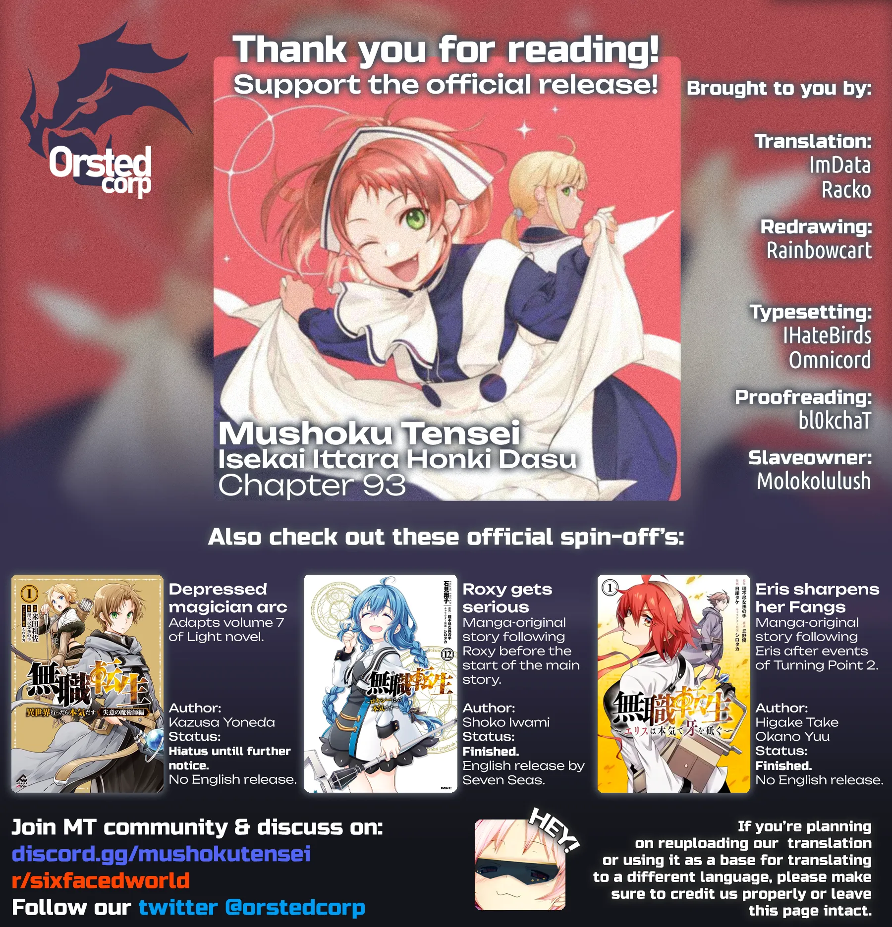 Read Mushoku Tensei ~Isekai Ittara Honki Dasu~ EN Manga Online