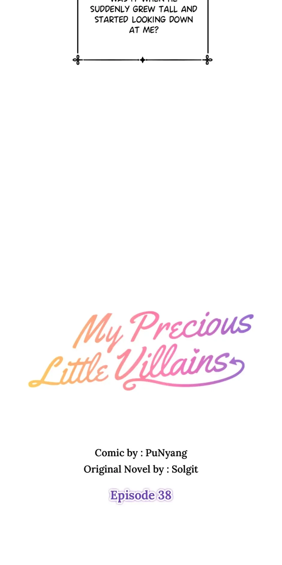 Read My Precious Little Villains EN Manga Online