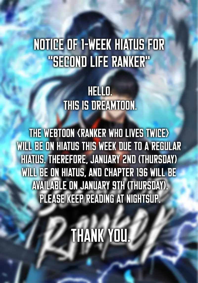 Read Ranker Who Lives A Second Time EN Manga Online