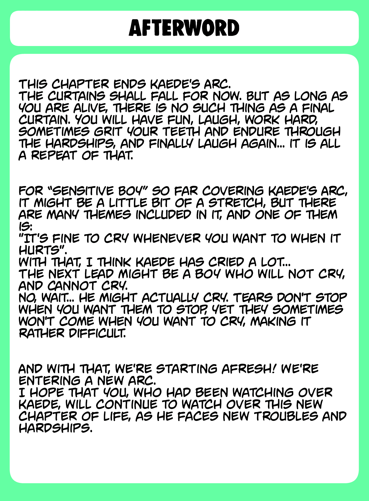Read Sensitive Boy EN Manga Online
