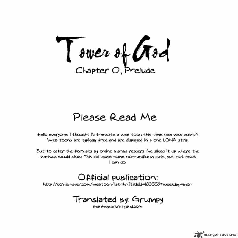 Read TOWER OF GOD EN Manga Online