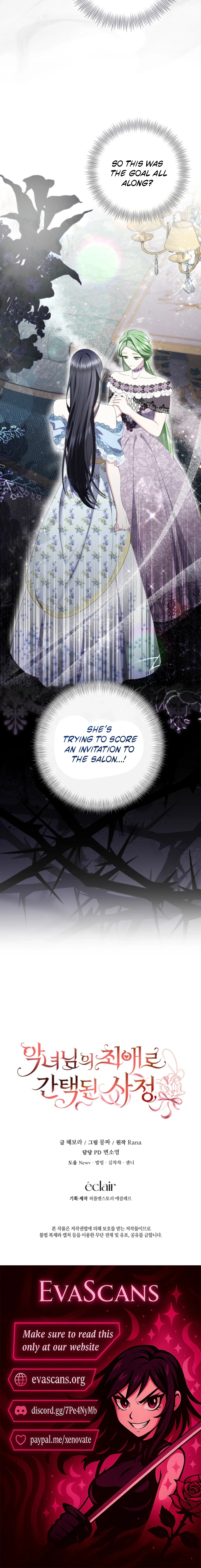 Read The Circumstances of Being Chosen as the Villainess's Favorite Manga Online