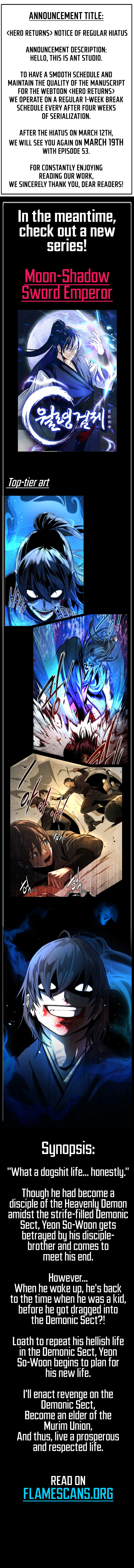 Read The Hero Returns EN Manga Online