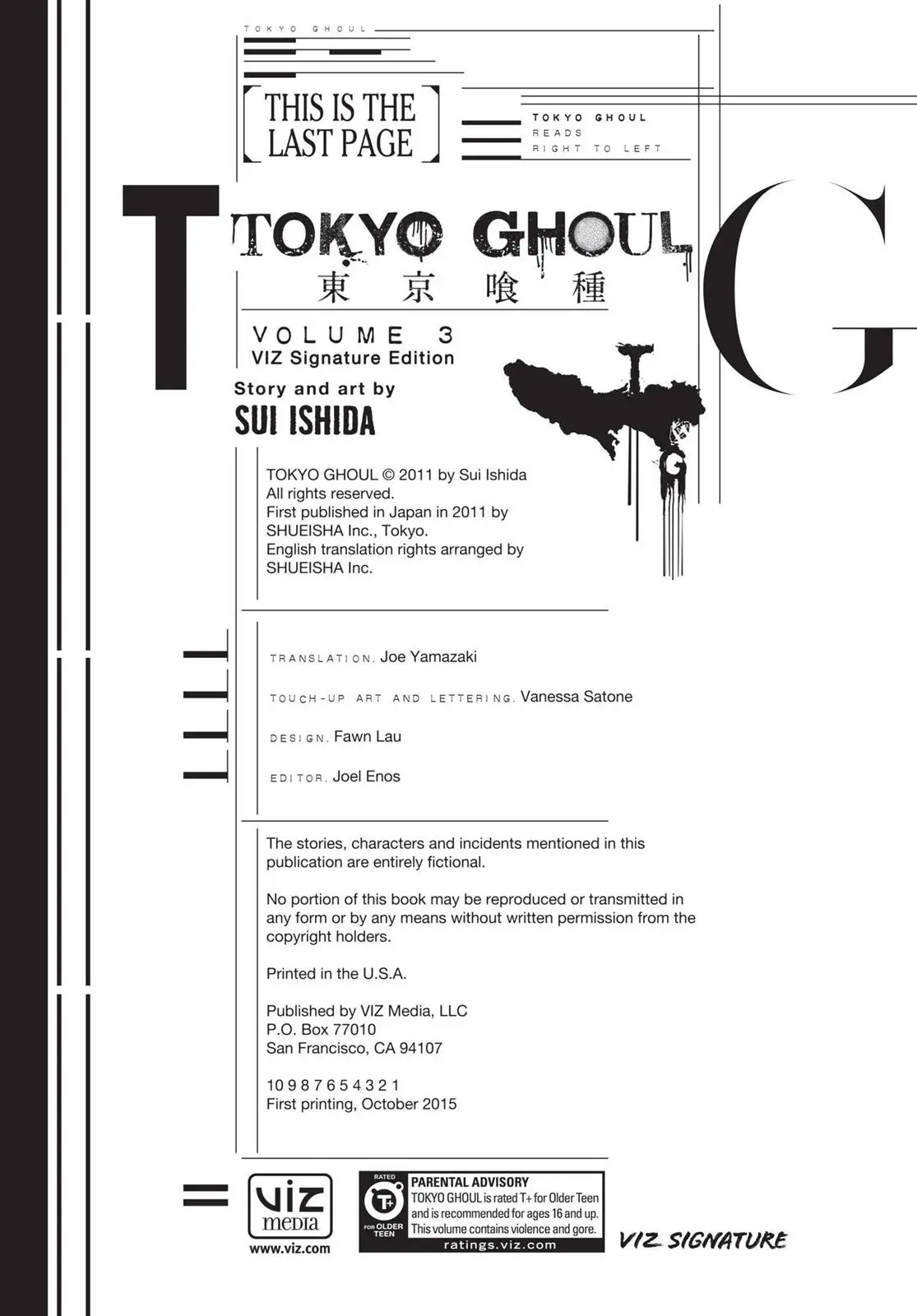 Read Tokyo Ghoul EN Manga Online
