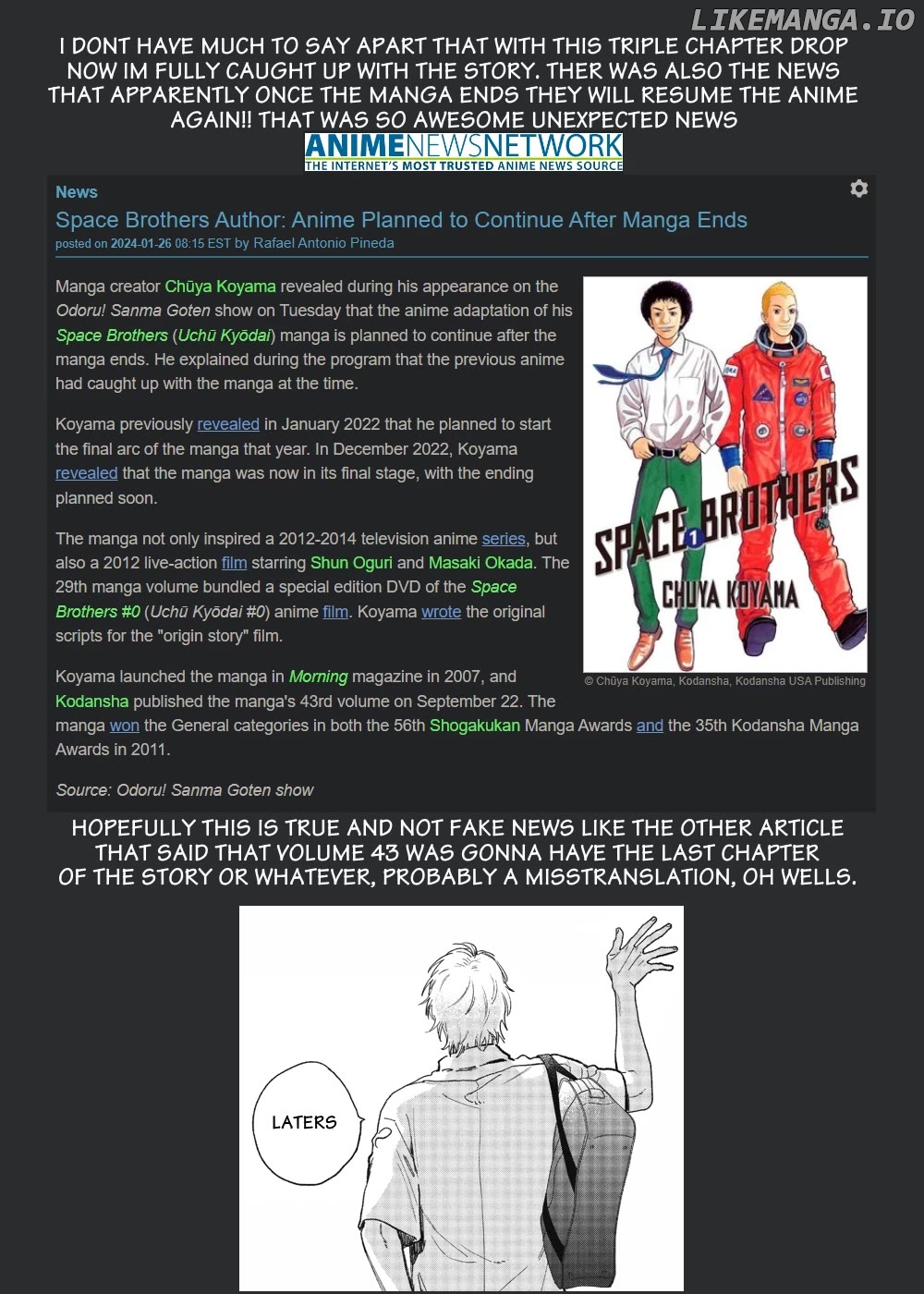 Read Uchuu Kyoudai EN Manga Online
