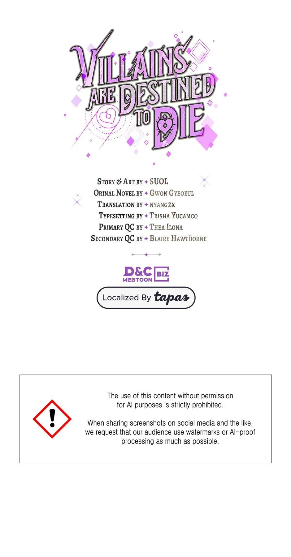 Read Villains Are Destined to Die Manga Online