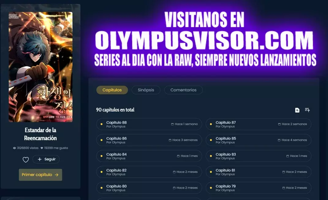 Read Estándar de la Reencarnación ES Manga Online