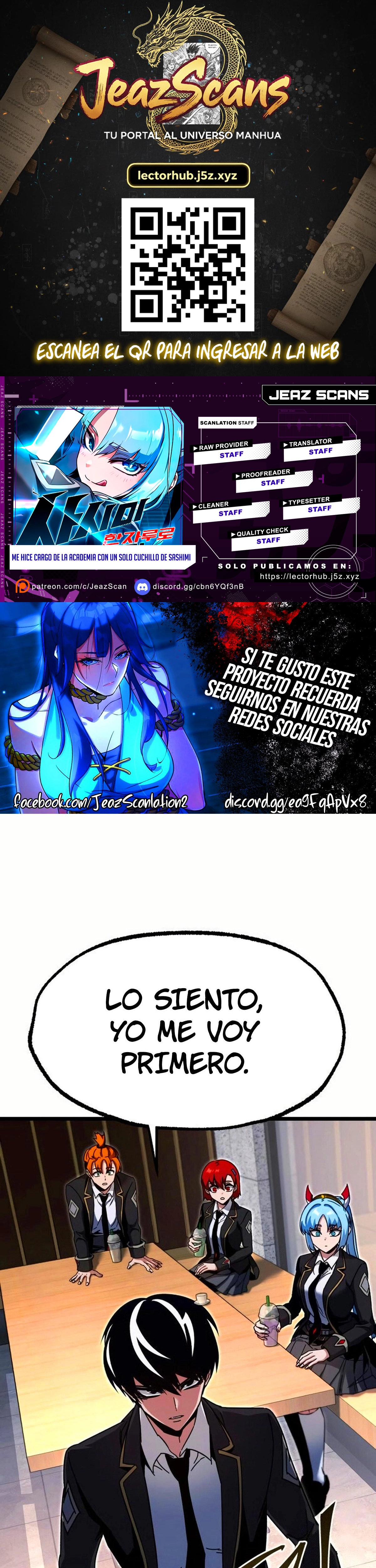 Read Me hice cargo de la Academia con un solo cuchillo de sashimi ES Manga Online