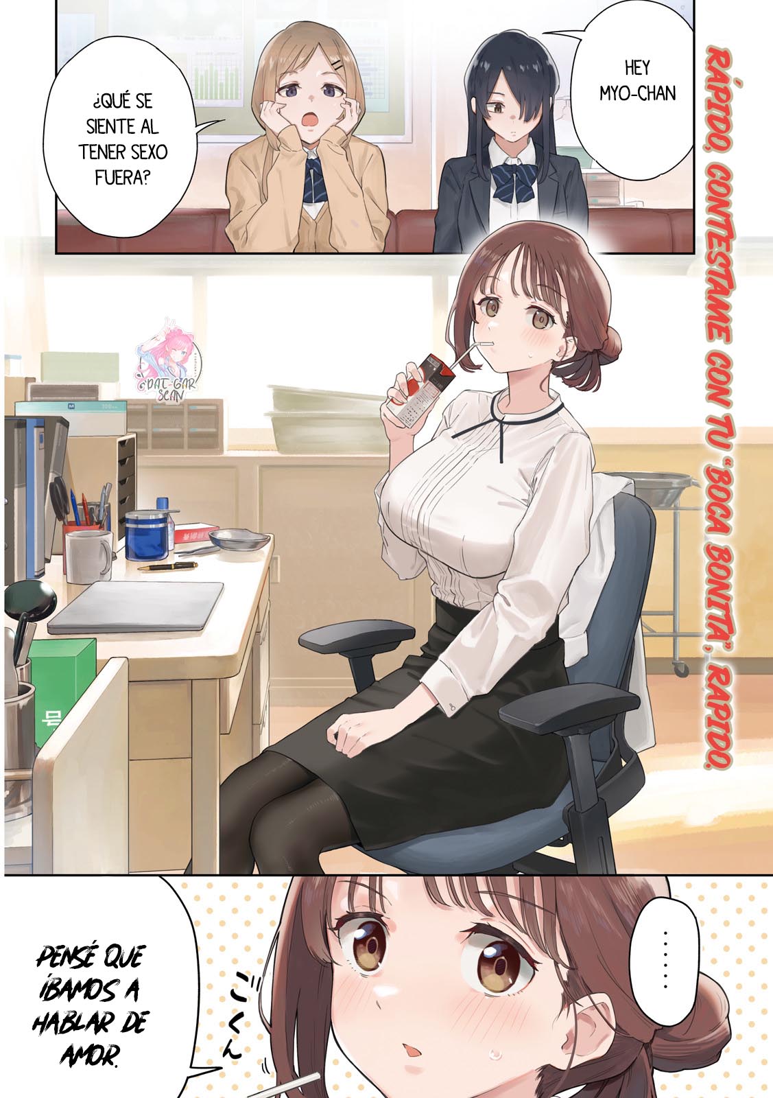 Read Myo-chan Sensei Wa Kaku Katariki ES Manga Online