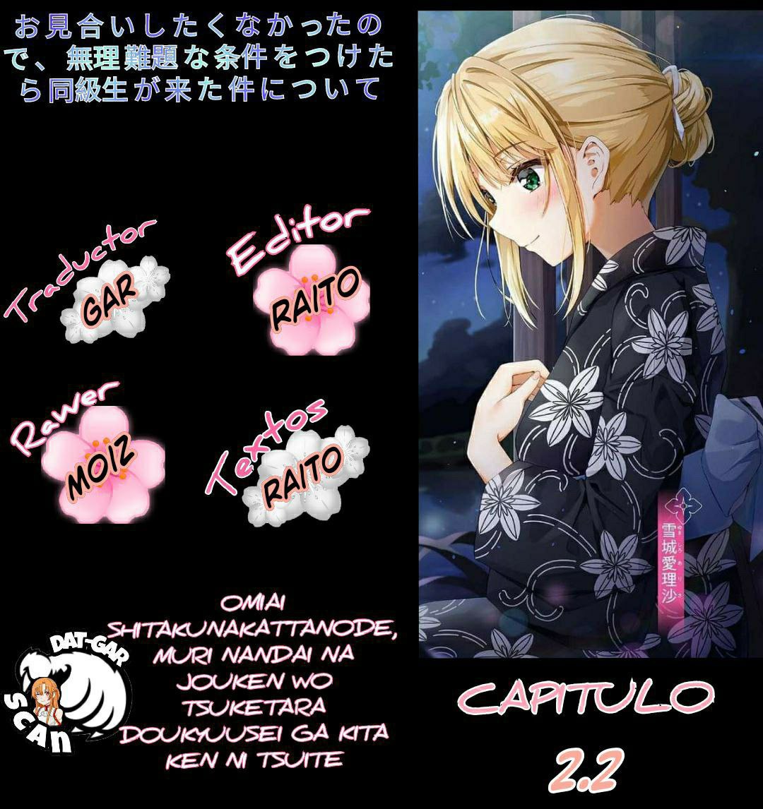 Read Omiai Shitakuna-kattanode ES Manga Online