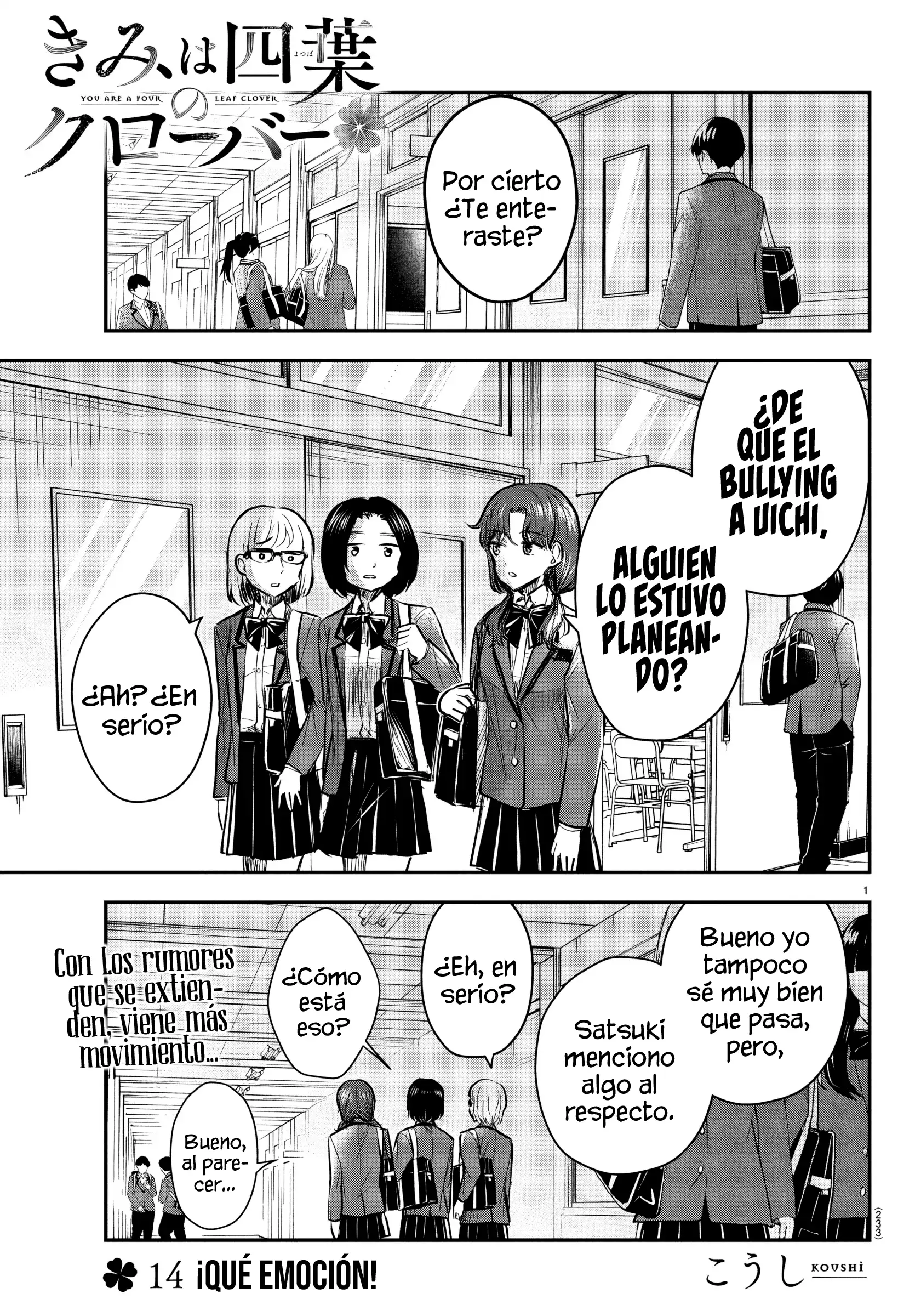 Read Tú eres como un trébol de cuatro hojas ES Manga Online