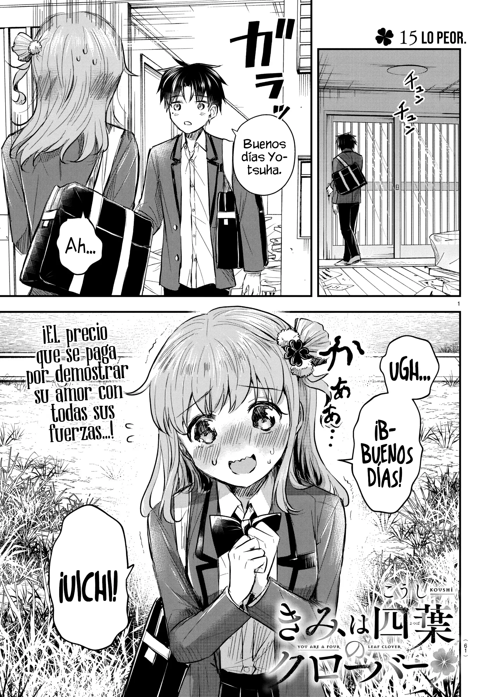 Read Tú eres como un trébol de cuatro hojas ES Manga Online