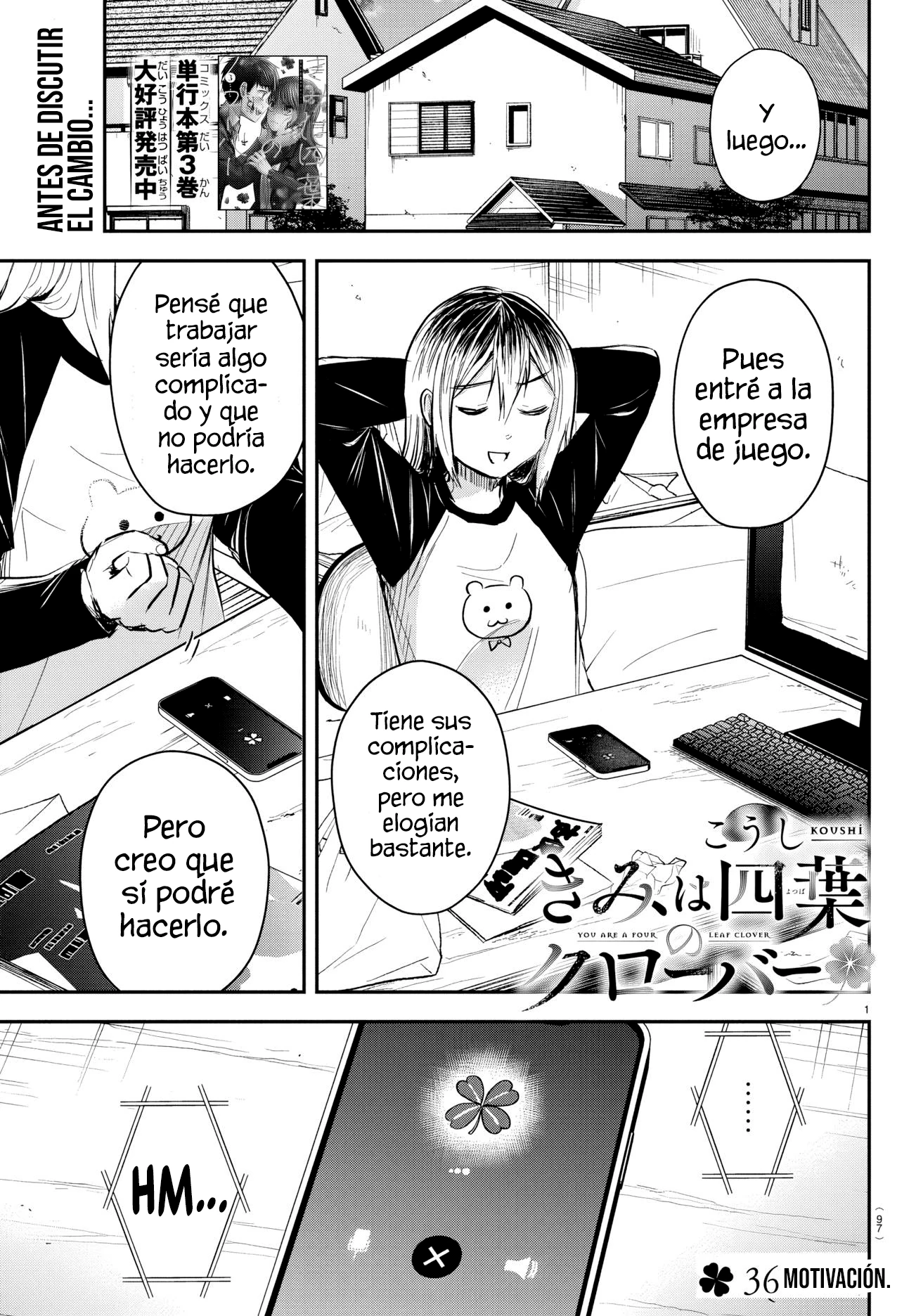 Read Tú eres como un trébol de cuatro hojas ES Manga Online