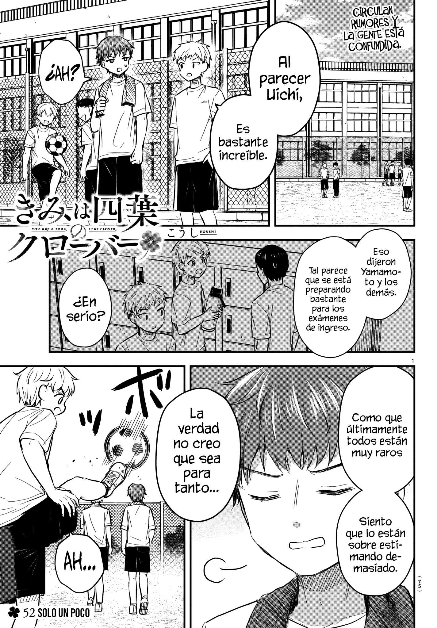 Read Tú eres como un trébol de cuatro hojas ES Manga Online