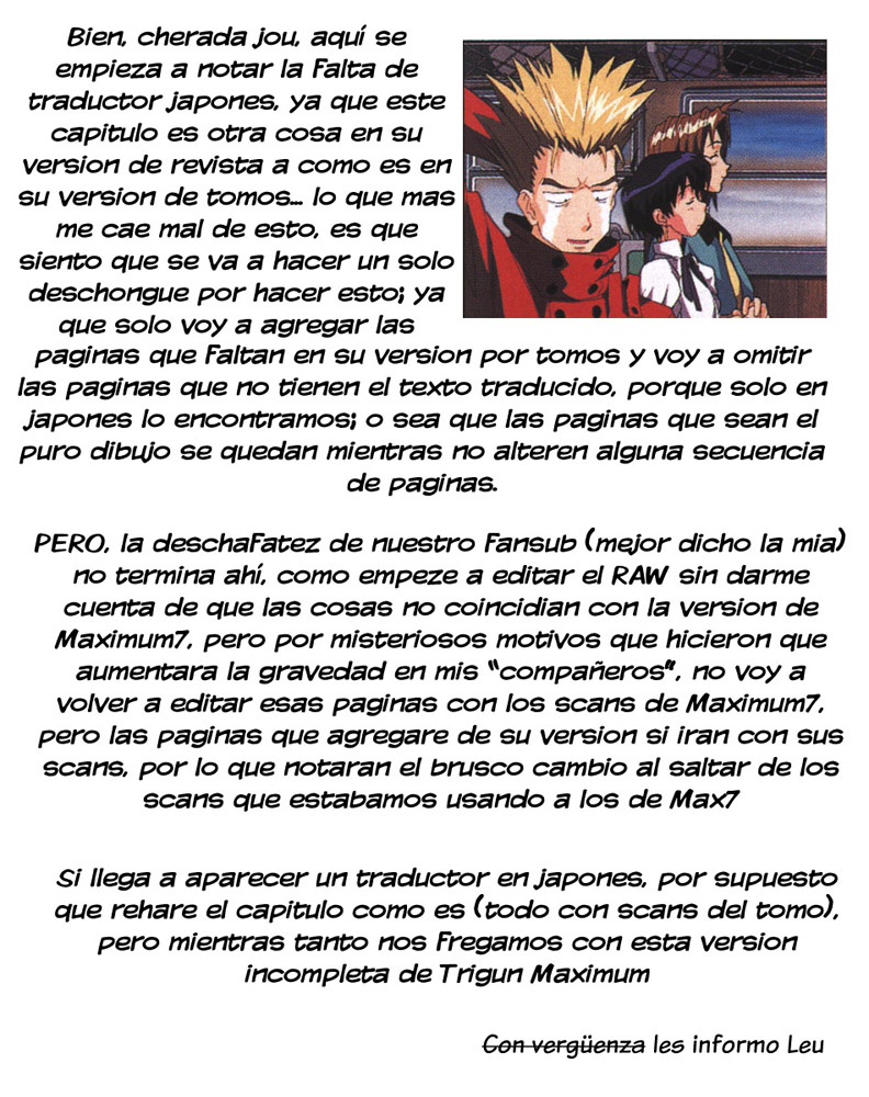 Read Trigun Maximum ES Manga Online