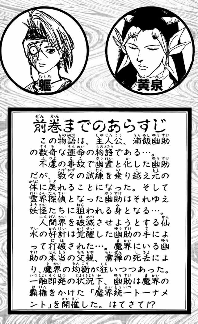 Read Yu Yu Hakusho ES Manga Online