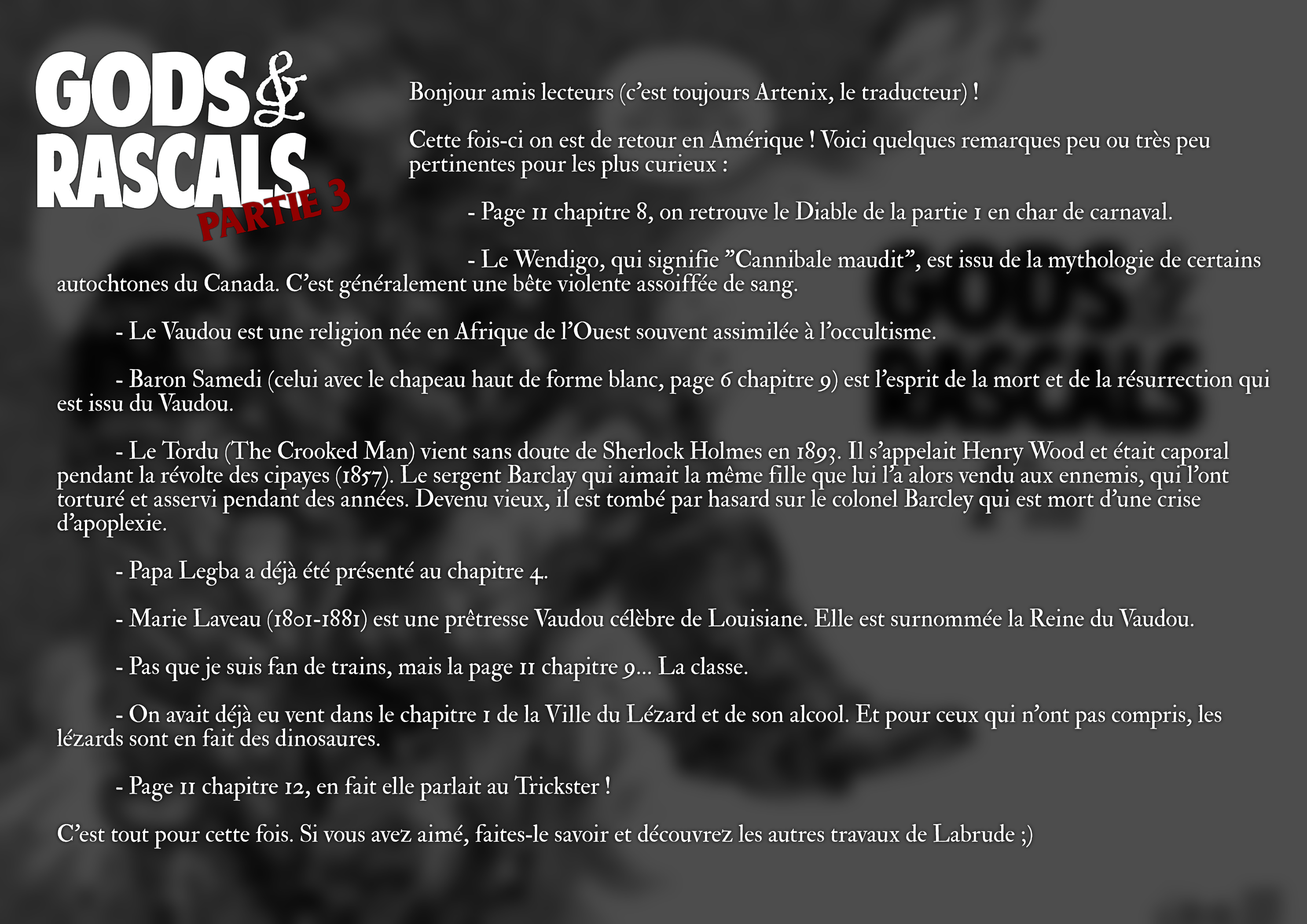 Read GODS and RASCALS FR Manga Online