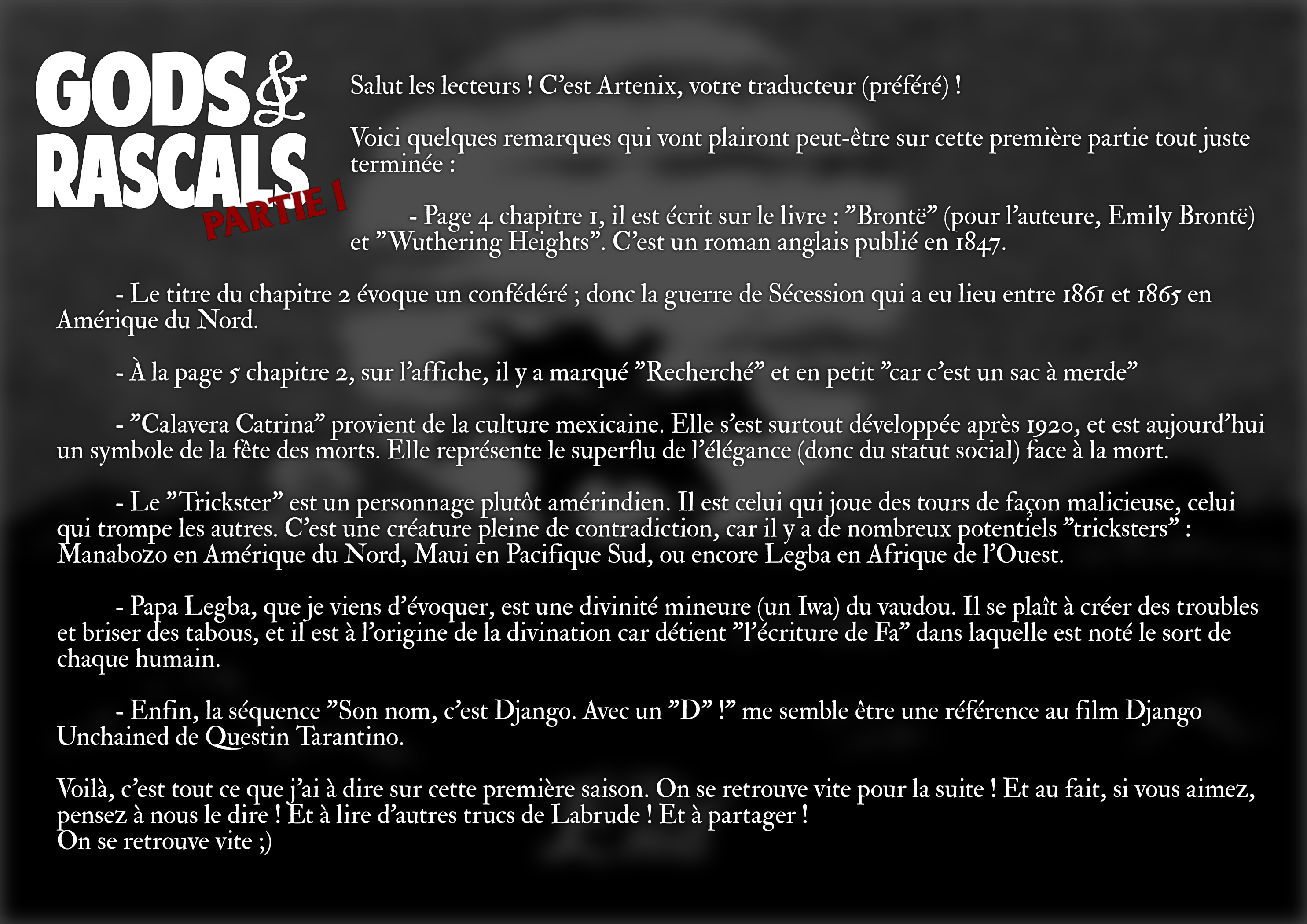 Read GODS and RASCALS FR Manga Online
