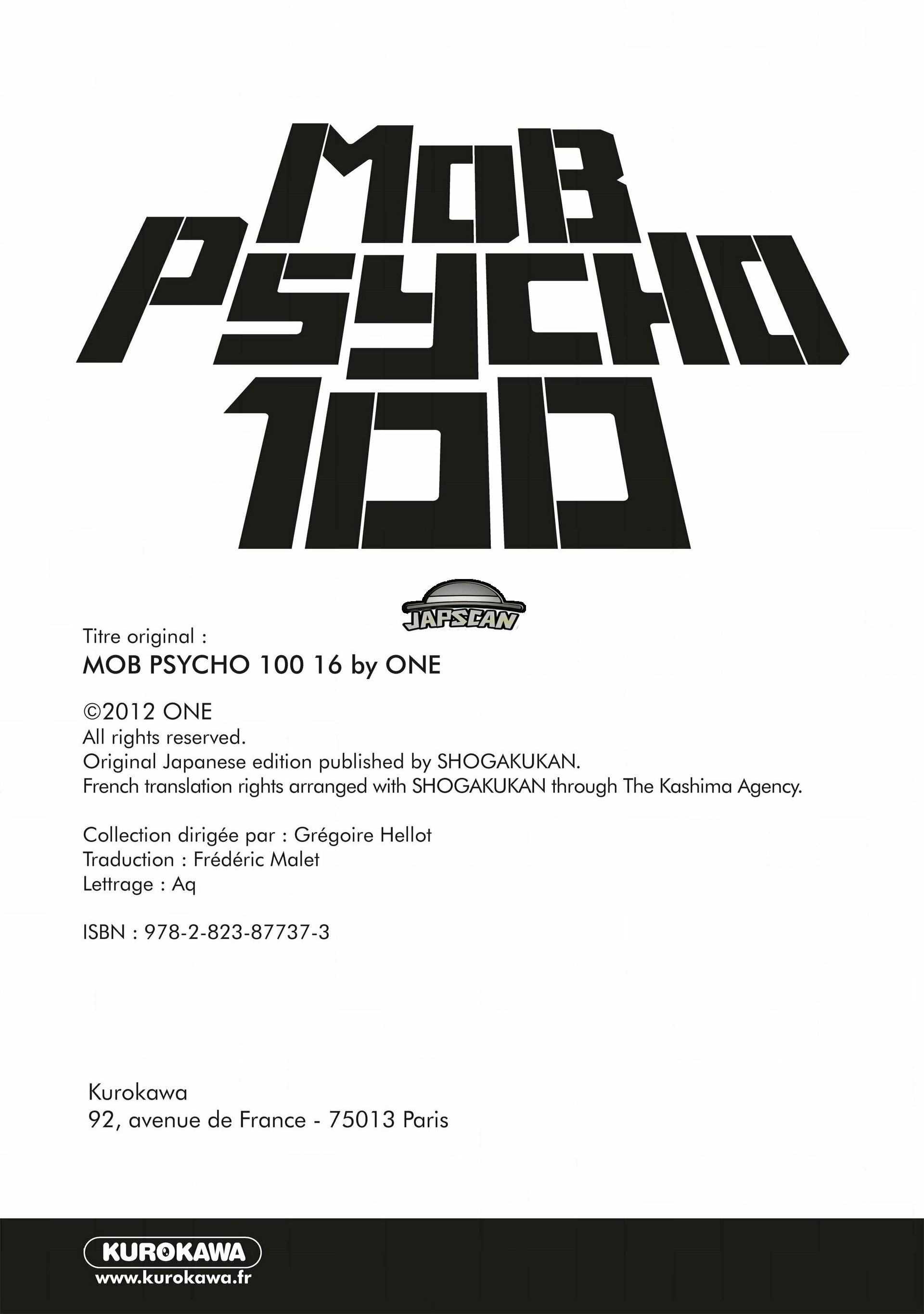 Read Mob Psycho 100 FR Manga Online